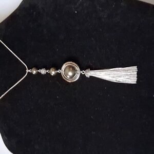 Simply Vera Vera Wang silvertone pendant necklace